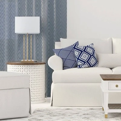 24" Soho Table Lamp with Linen Shade White - Globe Electric 2 24" Soho Table Lamp with Linen Shade White - Globe Electric - Image 2