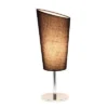 Mini Table Lamp with Angled Fabric Shade Black - Simple Designs