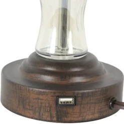 17" Set of 2 Brady Table Lamp with USB Ports Bronze Glass - Decor Therapy 14 17" Set of 2 Brady Table Lamp with USB Ports Bronze Glass - Decor Therapy -Deals A Radiant Den Store unnamed file 2801