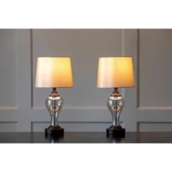 17" Set of 2 Brady Table Lamp with USB Ports Bronze Glass - Decor Therapy 19 17" Set of 2 Brady Table Lamp with USB Ports Bronze Glass - Decor Therapy -Deals A Radiant Den Store unnamed file 2806