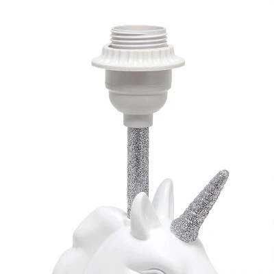 Sparkling Unicorn Table Lamp Silver/White - Simple Designs 4 Sparkling Unicorn Table Lamp Silver/White - Simple Designs - Image 4