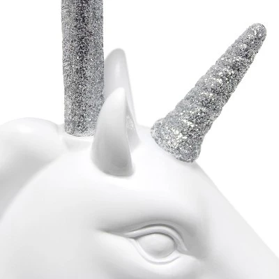 Sparkling Unicorn Table Lamp Silver/White - Simple Designs 5 Sparkling Unicorn Table Lamp Silver/White - Simple Designs - Image 5