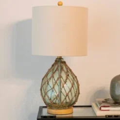 23" x 12" Rayna Rope Wrapped Table Lamp Blue - Decor Therapy -Deals A Radiant Den Store unnamed file 2822