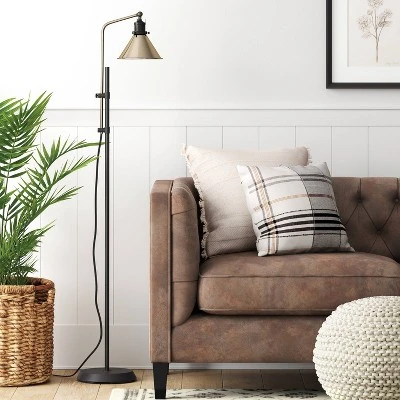 Adjustable Floor Lamp (Includes LED Light Bulb) Black - Threshold™ 2 Adjustable Floor Lamp (Includes LED Light Bulb) Black - Threshold™ - Image 2