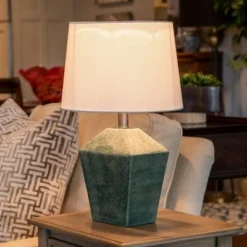 19.5" Carrol Geometric Table Lamp (Includes LED Light Bulb) Soft Turquoise - Decor Therapy 15 19.5" Carrol Geometric Table Lamp (Includes LED Light Bulb) Soft Turquoise - Decor Therapy -Deals A Radiant Den Store unnamed file 2857