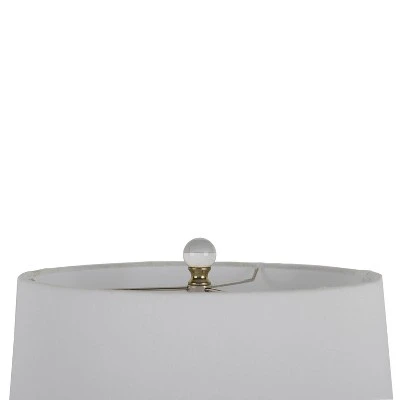 Art Glass Table Lamp with Crystal Base Blue Gradient - Decor Therapy 3 Art Glass Table Lamp with Crystal Base Blue Gradient - Decor Therapy - Image 3