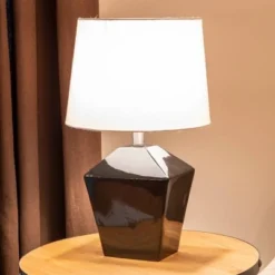 19.5" Carrol Geometric Table Lamp (Includes LED Light Bulb) Black - Decor Therapy -Deals A Radiant Den Store unnamed file 2882