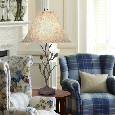 33" Metal Hand Forged Table Lamp Black - Cal Lighting 1 33" Metal Hand Forged Table Lamp Black - Cal Lighting