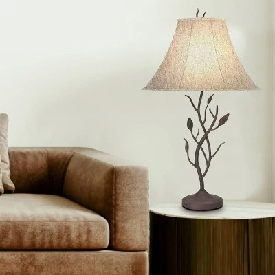 33" Metal Hand Forged Table Lamp Black - Cal Lighting 2 33" Metal Hand Forged Table Lamp Black - Cal Lighting - Image 2