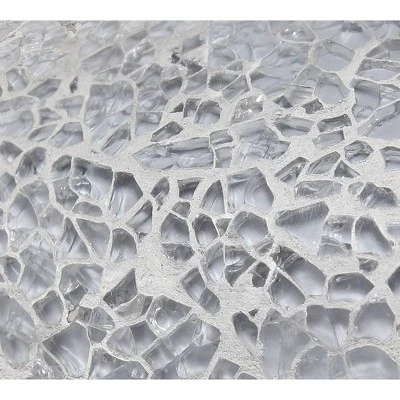 Mosaic Tiled Glass Genie Table Lamp with Fabric Shade Gray - Simple Designs 6 Mosaic Tiled Glass Genie Table Lamp with Fabric Shade Gray - Simple Designs - Image 6