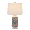 27" Burgin Ceramic Table Lamp with Crystal Base Pearl - Cal Lighting