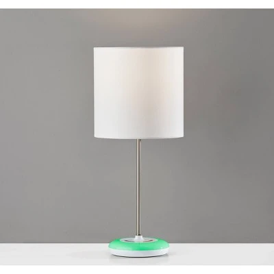 18.5" Mia Color Changing Table Lamp White - Adesso 3 18.5" Mia Color Changing Table Lamp White - Adesso - Image 3
