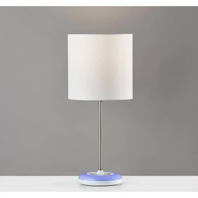 18.5" Mia Color Changing Table Lamp White - Adesso 4 18.5" Mia Color Changing Table Lamp White - Adesso - Image 4