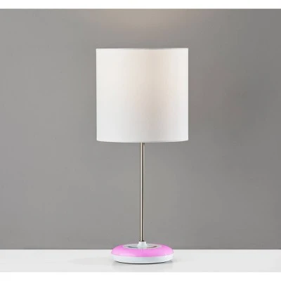 18.5" Mia Color Changing Table Lamp White - Adesso 5 18.5" Mia Color Changing Table Lamp White - Adesso - Image 5