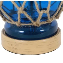 19" Justin Coastal Rope Table Lamp Indigo Glass & Natural Rope - Decor Therapy -Deals A Radiant Den Store unnamed file 3006