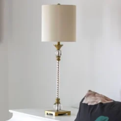 30" x 9" Steel and Acrylic Camilla Twist Buffet Table Lamp Brushed Brass - Decor Therapy 16 30" x 9" Steel and Acrylic Camilla Twist Buffet Table Lamp Brushed Brass - Decor Therapy -Deals A Radiant Den Store unnamed file 3023