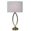 Decor Therapy 27" Sculpted Table Lamp Satin Brass - Decor Threapy