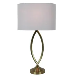 Decor Therapy 27" Sculpted Table Lamp Satin Brass - Decor Threapy