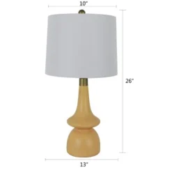 26" Carlita Table Lamp Natural Wood - Decor Therapy -Deals A Radiant Den Store unnamed file 3088