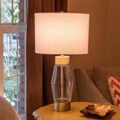 26.25" Glass and Metal Cadance Convex Table Lamp (Includes LED Light Bulb) Antique Brass - Decor Therapy 17 26.25" Glass and Metal Cadance Convex Table Lamp (Includes LED Light Bulb) Antique Brass - Decor Therapy -Deals A Radiant Den Store unnamed file 3100