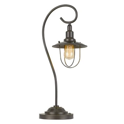 26" Metal Vigo Down Bridge Table Lamp (Includes Light Bulb) Dark Bronze - Cal Lighting 2 26" Metal Vigo Down Bridge Table Lamp (Includes Light Bulb) Dark Bronze - Cal Lighting - Image 2