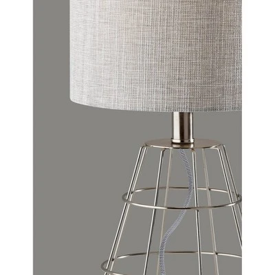 Victor Table Lamp Brushed Steel - Adesso 2 Victor Table Lamp Brushed Steel - Adesso - Image 2