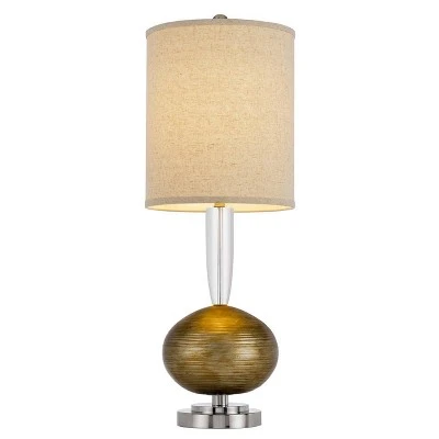 20.5" Crystal/Metal Table Lamp Sets Bronze - Cal Lighting 2 20.5" Crystal/Metal Table Lamp Sets Bronze - Cal Lighting - Image 2