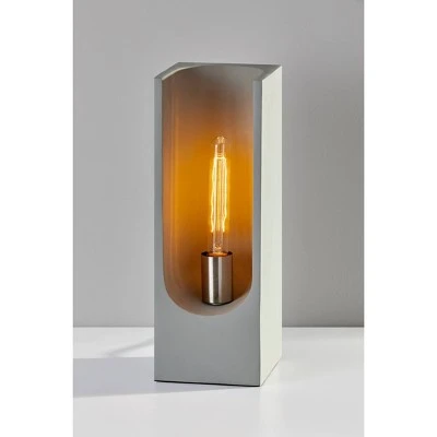 16.5" Clyde Tall Table Lantern Steel - Adesso 1 16.5" Clyde Tall Table Lantern Steel - Adesso