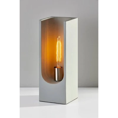 16.5" Clyde Tall Table Lantern Steel - Adesso 2 16.5" Clyde Tall Table Lantern Steel - Adesso - Image 2