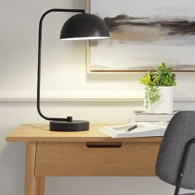 Valencia Desk Lamp (Includes LED Light Bulb) Black - Project 62™ 2 Valencia Desk Lamp (Includes LED Light Bulb) Black - Project 62™ - Image 2