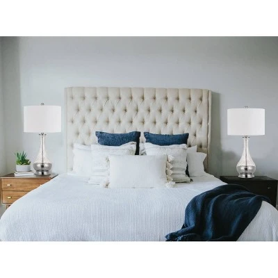 27" Pair of Potenza Glass Table Lamp Clear - Cal Lighting 2 27" Pair of Potenza Glass Table Lamp Clear - Cal Lighting - Image 2