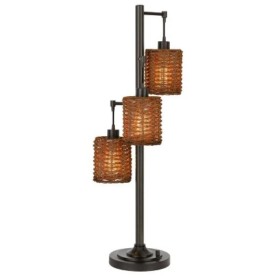 37.5" Connell Metal Table Lamp with Shade (Includes LED Light Bulb) Dark Bronze - Cal Lighting 1 37.5" Connell Metal Table Lamp with Shade (Includes LED Light Bulb) Dark Bronze - Cal Lighting