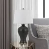 27" Megara Ceramic Pair of Table Lamp Black - Cal Lighting