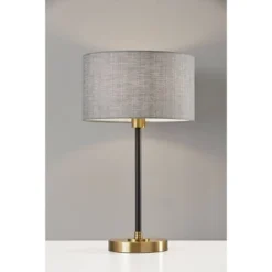 24" Bergen Collection Table Lamp Black - Adesso