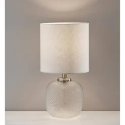 Vivian Table Lamp with Night Light Silver - Adesso