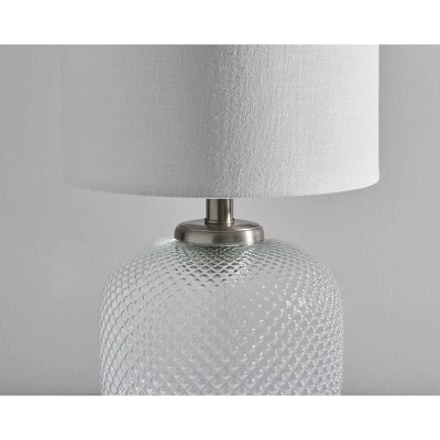 Vivian Table Lamp with Night Light Silver - Adesso 3 Vivian Table Lamp with Night Light Silver - Adesso - Image 3