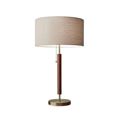 26.25" Hamilton Table Lamp Walnut - Adesso 3 26.25" Hamilton Table Lamp Walnut - Adesso - Image 3