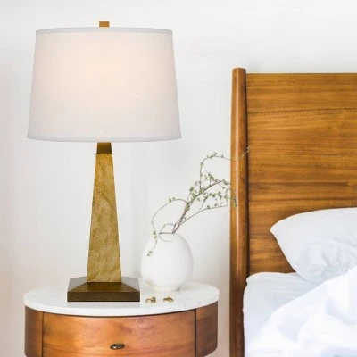 27.75" Ravenna Resign Table Lamp and Taper Drum Shade Sand Stone Finish - Cal Lighting 2 27.75" Ravenna Resign Table Lamp and Taper Drum Shade Sand Stone Finish - Cal Lighting - Image 2