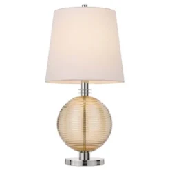 28" Metal/Glass Contemporary Table Lamp Brushed Steel/Amber - Cal Lighting 7 28" Metal/Glass Contemporary Table Lamp Brushed Steel/Amber - Cal Lighting -Deals A Radiant Den Store unnamed file 3316