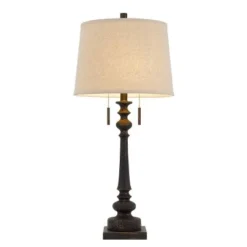 31.5" Resin Traditional Table Lamp Rustic Iron - Cal Lighting
