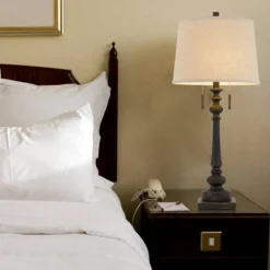 31.5" Resin Traditional Table Lamp Rustic Iron - Cal Lighting -Deals A Radiant Den Store unnamed file 3349