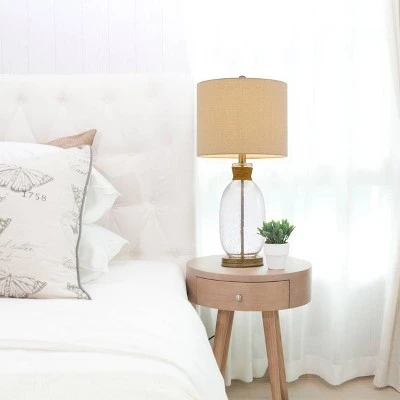 25.5" Bubble Glass/Resin Contemporary Table Lamp - Cal Lighting 1 25.5" Bubble Glass/Resin Contemporary Table Lamp - Cal Lighting