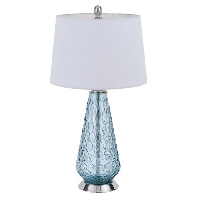 27" Glass Contemporary Table Lamp Blue - Cal Lighting 1 27" Glass Contemporary Table Lamp Blue - Cal Lighting