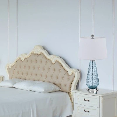 27" Glass Contemporary Table Lamp Blue - Cal Lighting 4 27" Glass Contemporary Table Lamp Blue - Cal Lighting - Image 4