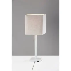 Estelle Table Lamp Matte White - Adesso -Deals A Radiant Den Store unnamed file 3384