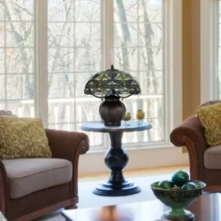 18.25" Metal Contemporary Mission Table Lamp with Tiffany Glass Shade - Cal Lighting -Deals A Radiant Den Store unnamed file 3392