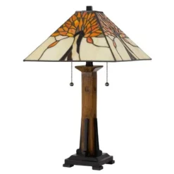 23" Resin Contemporary Mission Table Lamp with Tiffany Glass Shade - Cal Lighting 6 23" Resin Contemporary Mission Table Lamp with Tiffany Glass Shade - Cal Lighting -Deals A Radiant Den Store unnamed file 3478