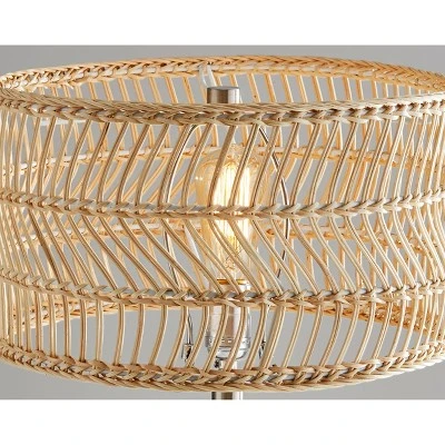 Cuba Teardrop Table Lamp (Includes Light Bulb) Clear/Natural - Adesso 2 Cuba Teardrop Table Lamp (Includes Light Bulb) Clear/Natural - Adesso - Image 2