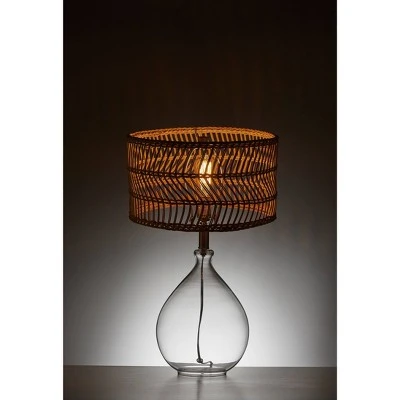 Cuba Teardrop Table Lamp (Includes Light Bulb) Clear/Natural - Adesso 3 Cuba Teardrop Table Lamp (Includes Light Bulb) Clear/Natural - Adesso - Image 3