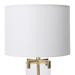 26.5" Glass Table Lamp Gold - 3R Studios